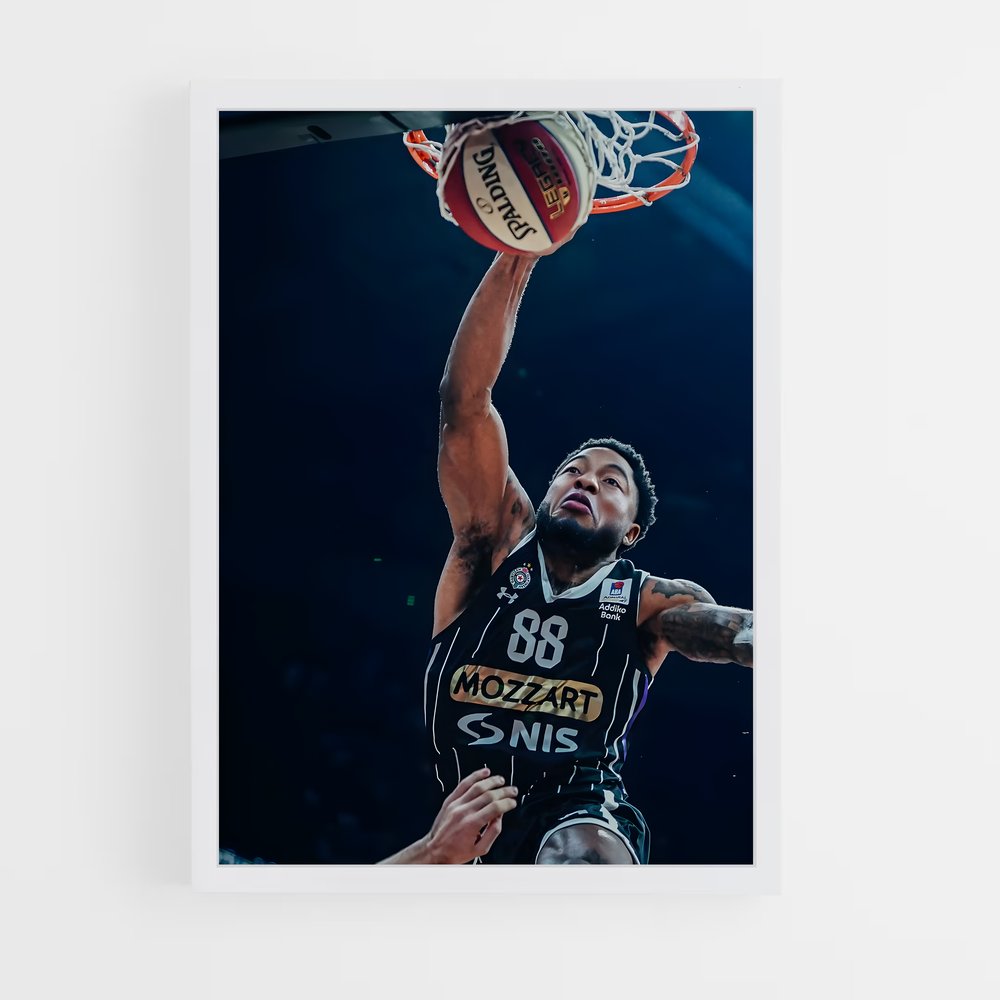 Poster Dunk de Tasmania – affiche Basketball (vue 3)